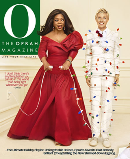 One of the 3 cover designs for Ellen Degeneres' appearance on Oprah magazine, and the silliest