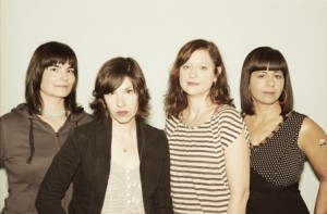 From left: Rebecca Cole, Carrie Brownstein, Mary Timony and Janet Weiss from Wild Flag